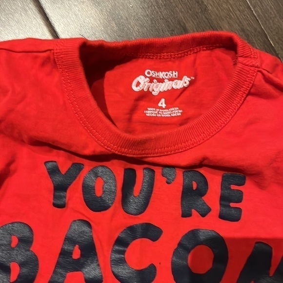 4/$20. 2 red Valentine Shirts​​​, unisex- boy or girl size 4T - Picture 5 of 6